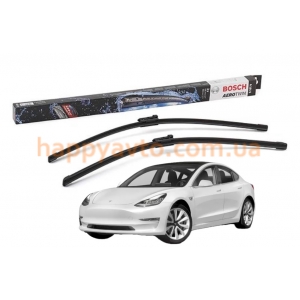Комплект дворников на Tesla model 3 2016-2023 — Bosch AeroTwin